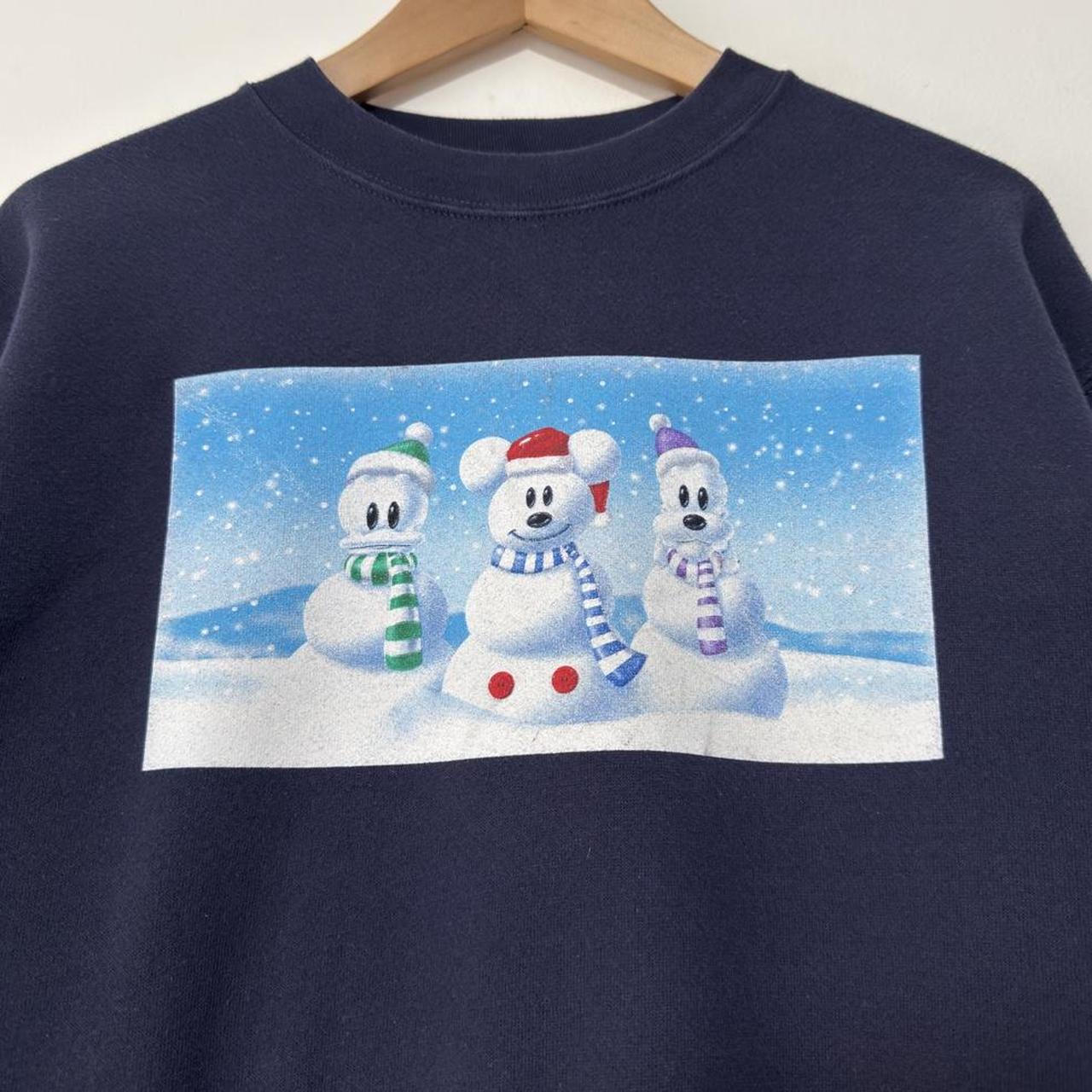 Vintage Mickey & Friends Snowmen 00s Sweatshirt (S/M)