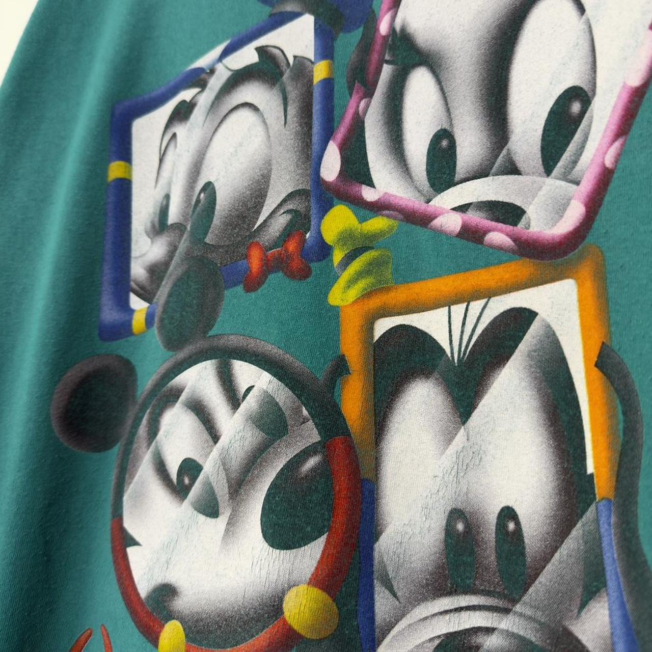 Vintage Walt Disney World Mickey & Friends Faces 90s T Shirt (L)