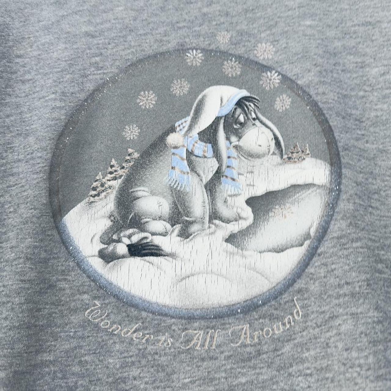 Vintage Eeyore Snowflakes 00s Sweatshirt (L)