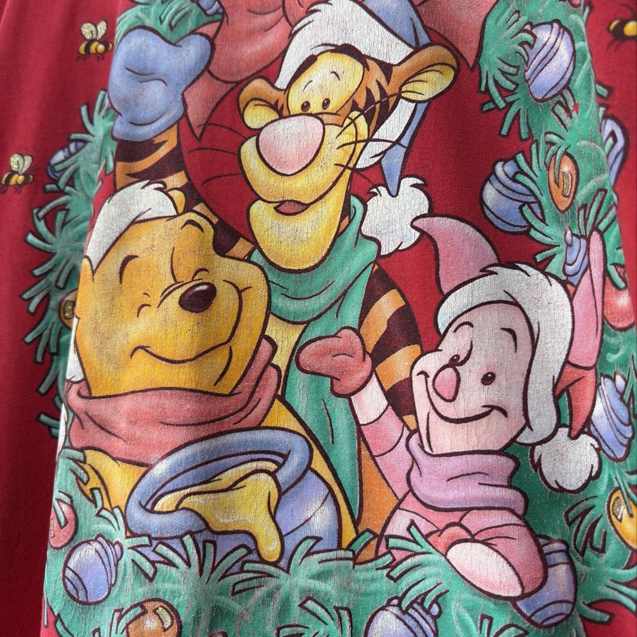 Vintage Pooh & Friends 'Tis The Season to Bee Jolly 00s T Shirt (Long XXL)
