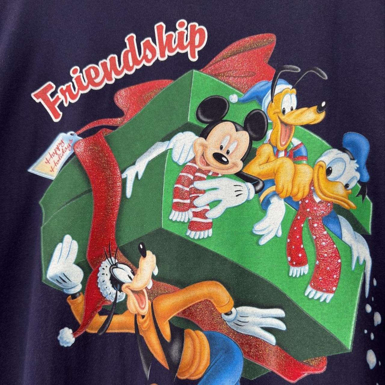 Vintage Walt Disney World Christmas Sleepwear 00s T Shirt (Long XXL)