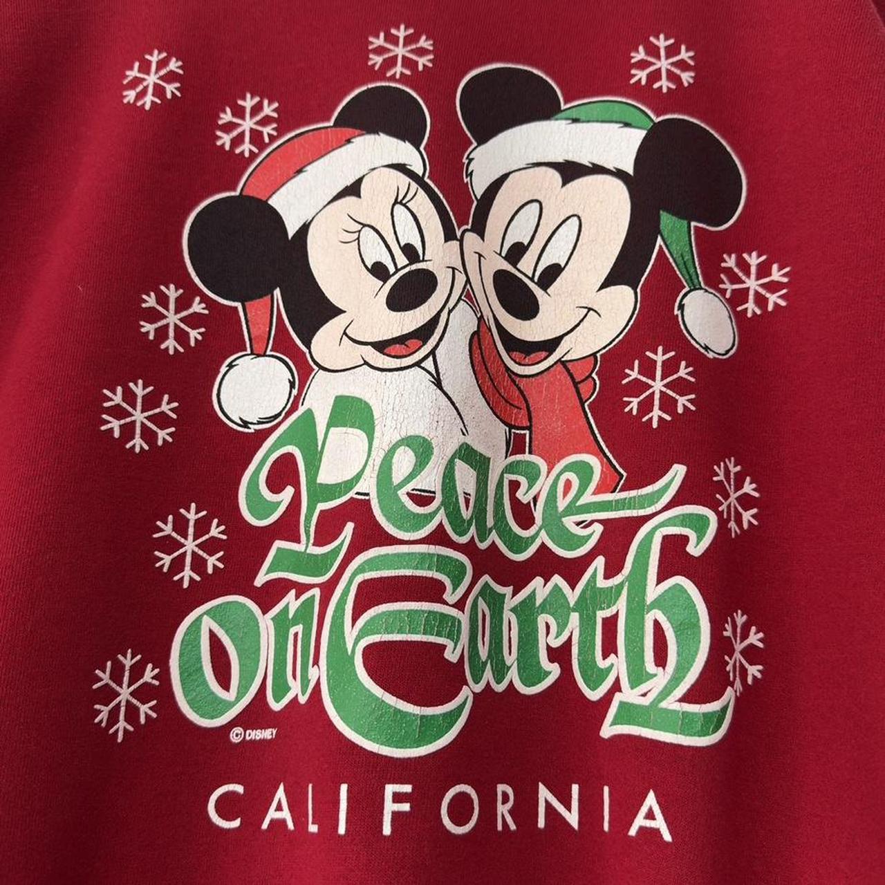 Vintage Mickey & Minnie Christmas Peace on Earth 90s Sweatshirt (L)