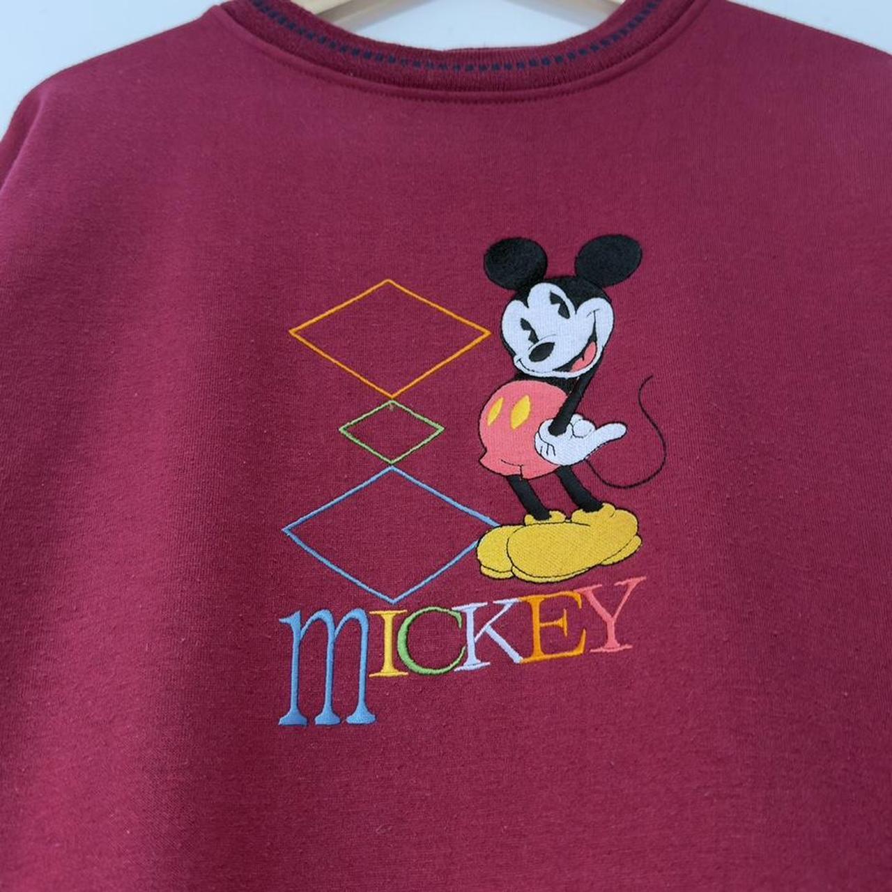 Vintage Mickey Mouse Embroidered 90s Sweatshirt (M)