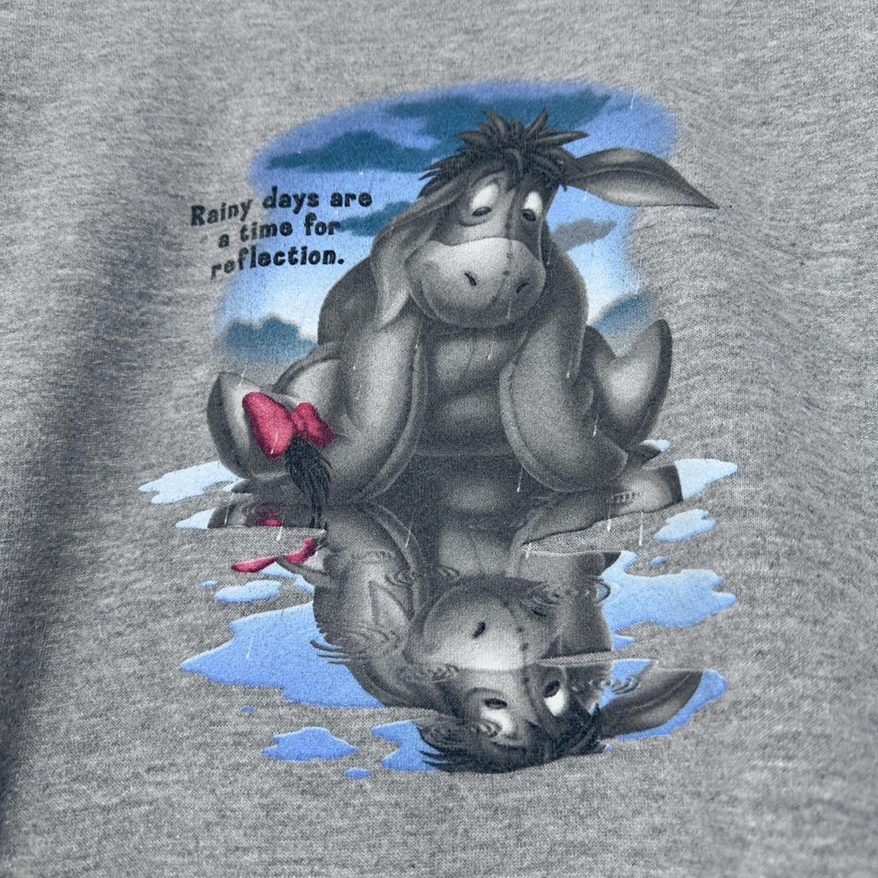 Vintage Eeyore Rainy Days Reflections 00s Sweatshirt (M)