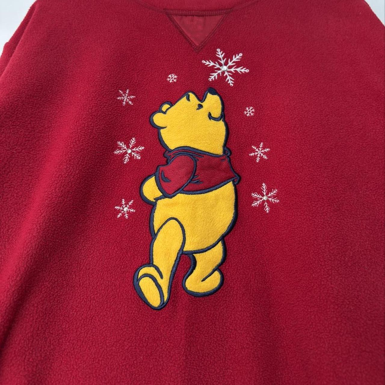 Vintage Winnie the Pooh Snowflakes 00s Sweatshirt (L)