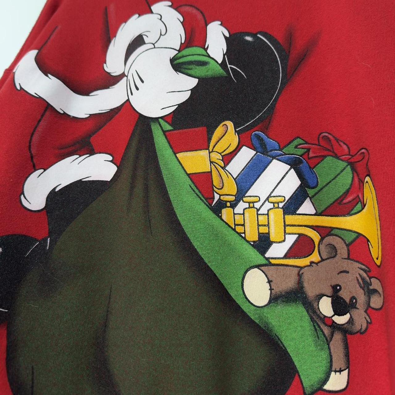 Vintage Santa Mickey Happy Holidays 90s Sweatshirt (L)
