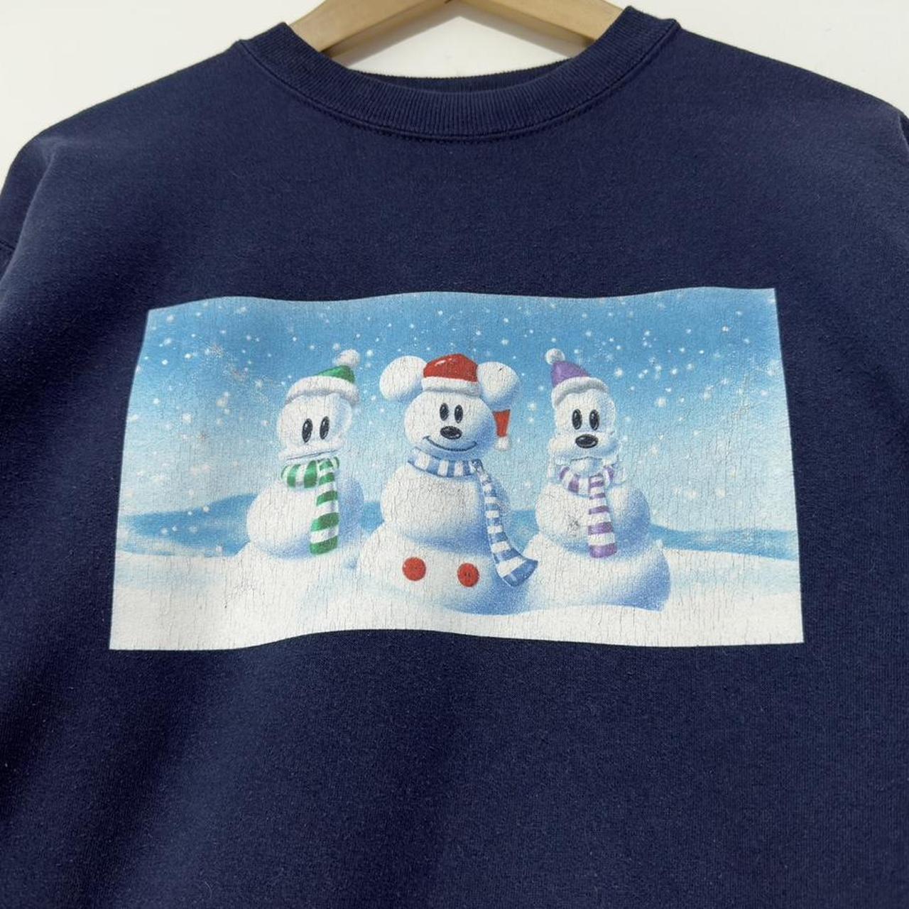 Vintage Donald, Mickey and Goofy Snowmen 00s Sweatshirt (S)