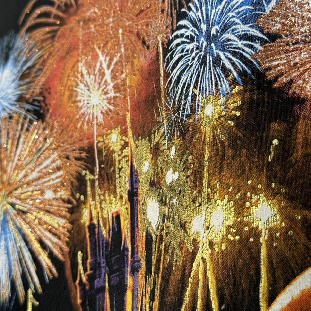 Vintage Walt Disney World Fireworks 00s T Shirt (XL)