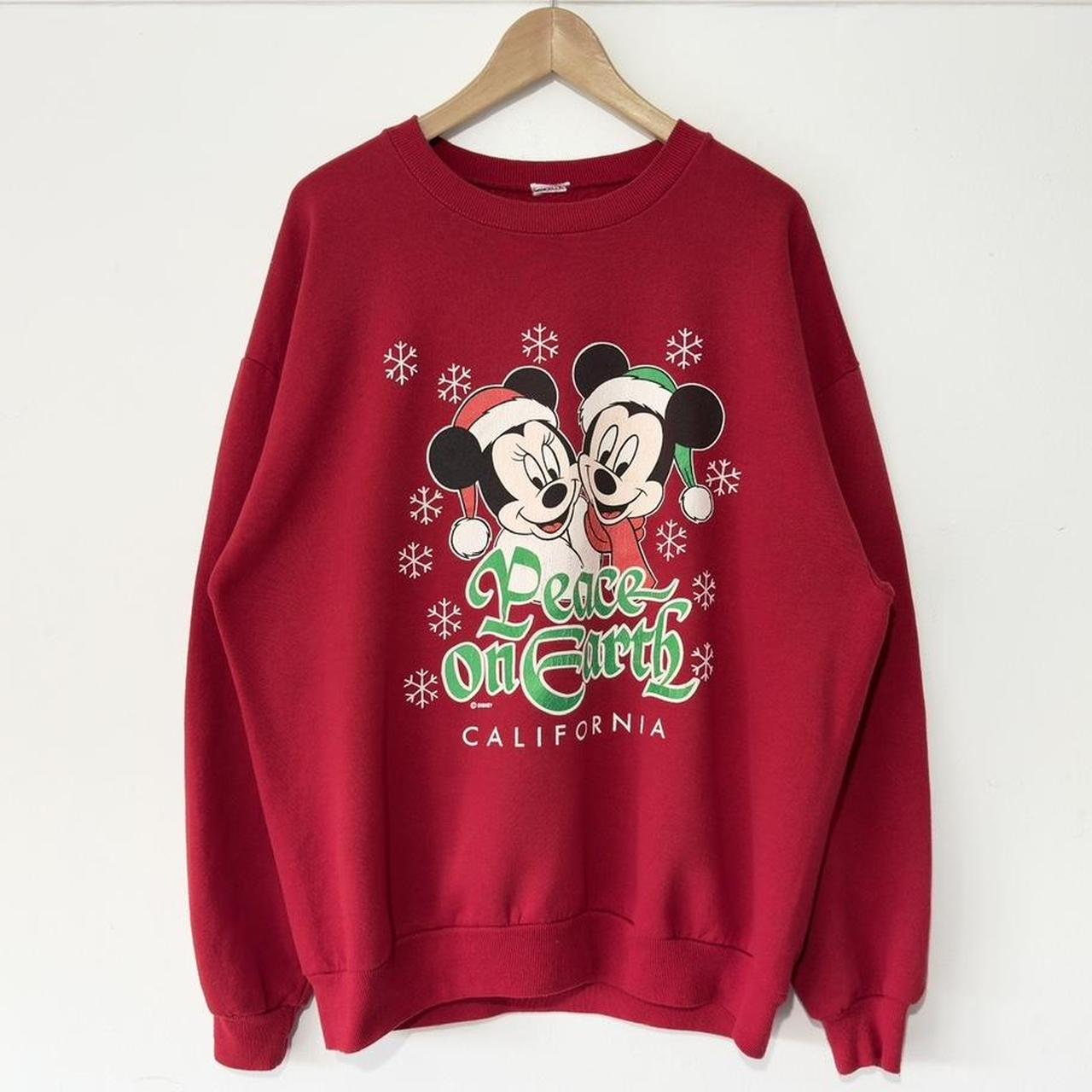 Vintage Mickey & Minnie Christmas Peace on Earth 90s Sweatshirt (L)