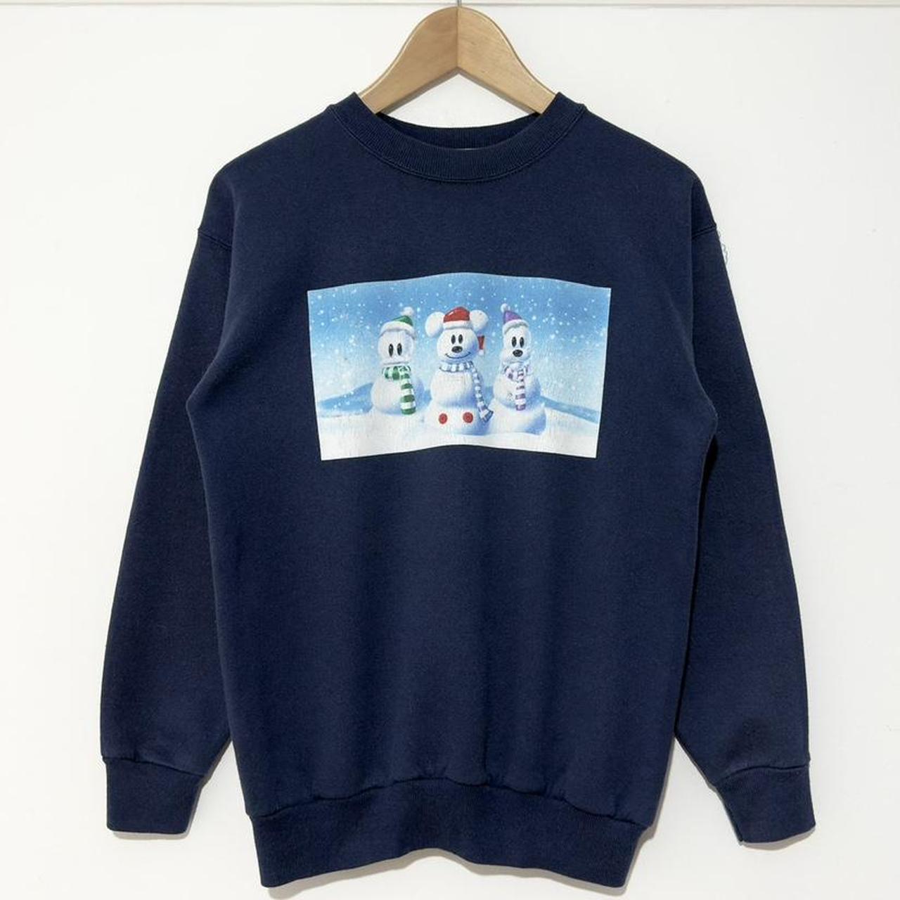 Vintage Donald, Mickey and Goofy Snowmen 00s Sweatshirt (S)