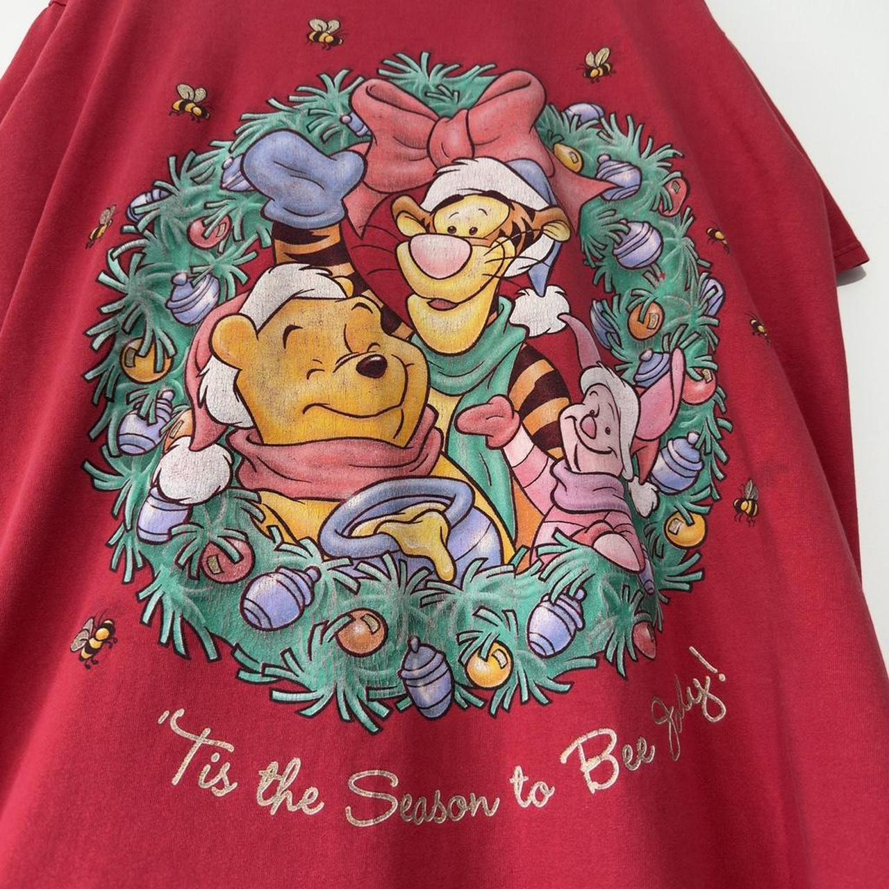 Vintage Pooh & Friends 'Tis The Season to Bee Jolly 00s T Shirt (Long XXL)