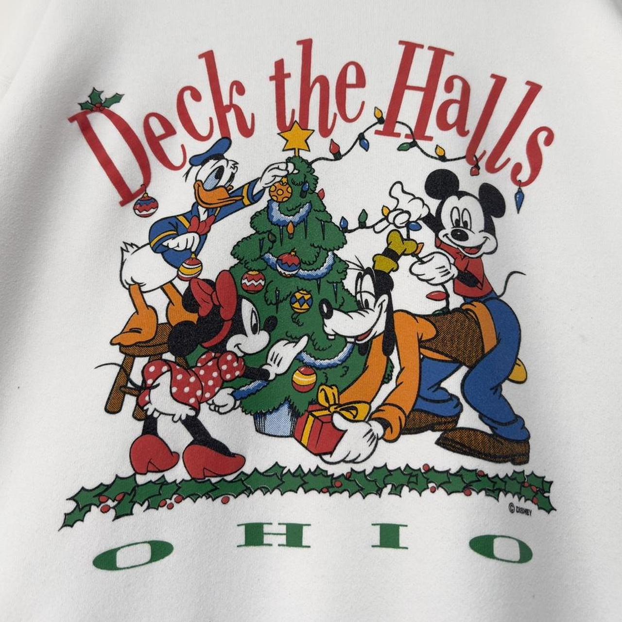 Vintage Disney Deck the Halls Christmas 90s Sweatshirt (L)