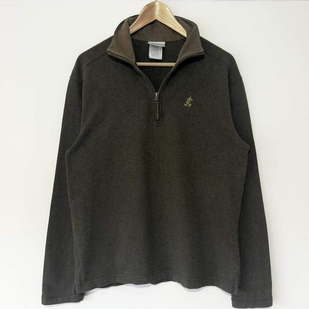 Vintage Mickey Khaki 00s Quarter Zip (S)
