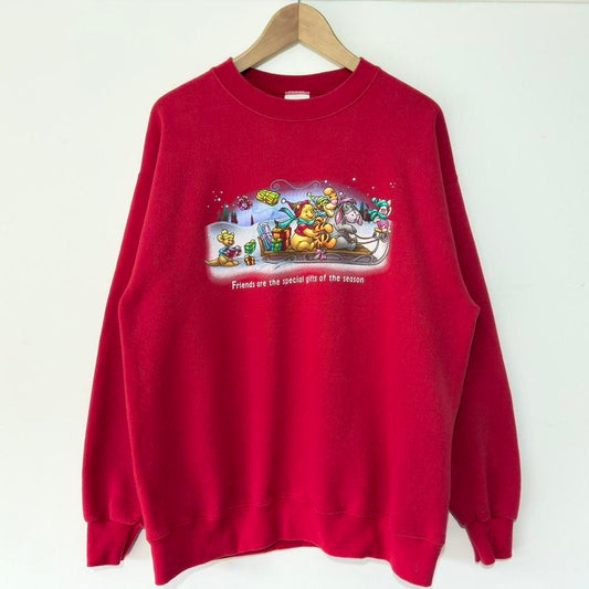 Vintage Pooh & Friends Special Gifts Christmas 00s Sweatshirt (L)