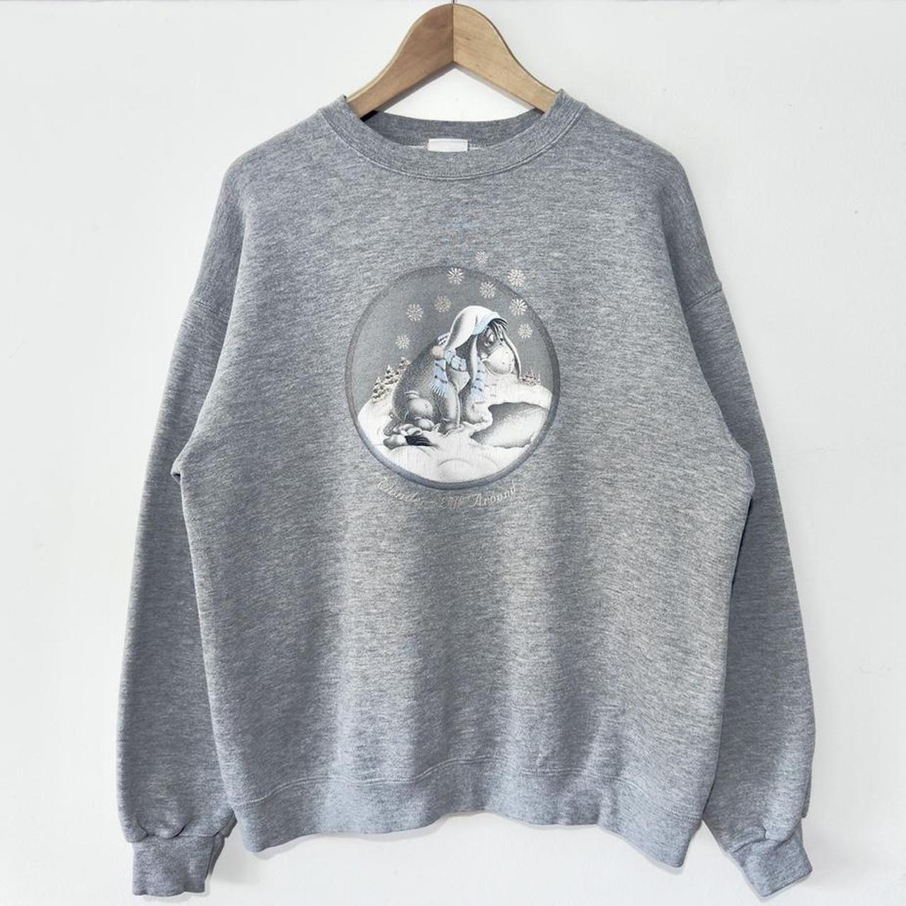 Vintage Eeyore Snowflakes 00s Sweatshirt (L)