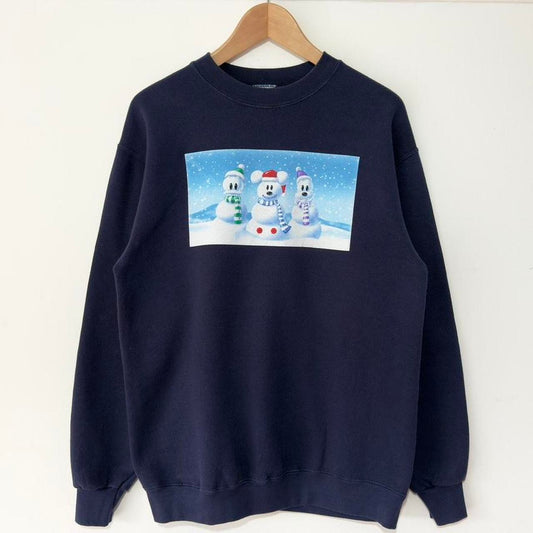Vintage Mickey & Friends Snowmen 00s Sweatshirt (S/M)