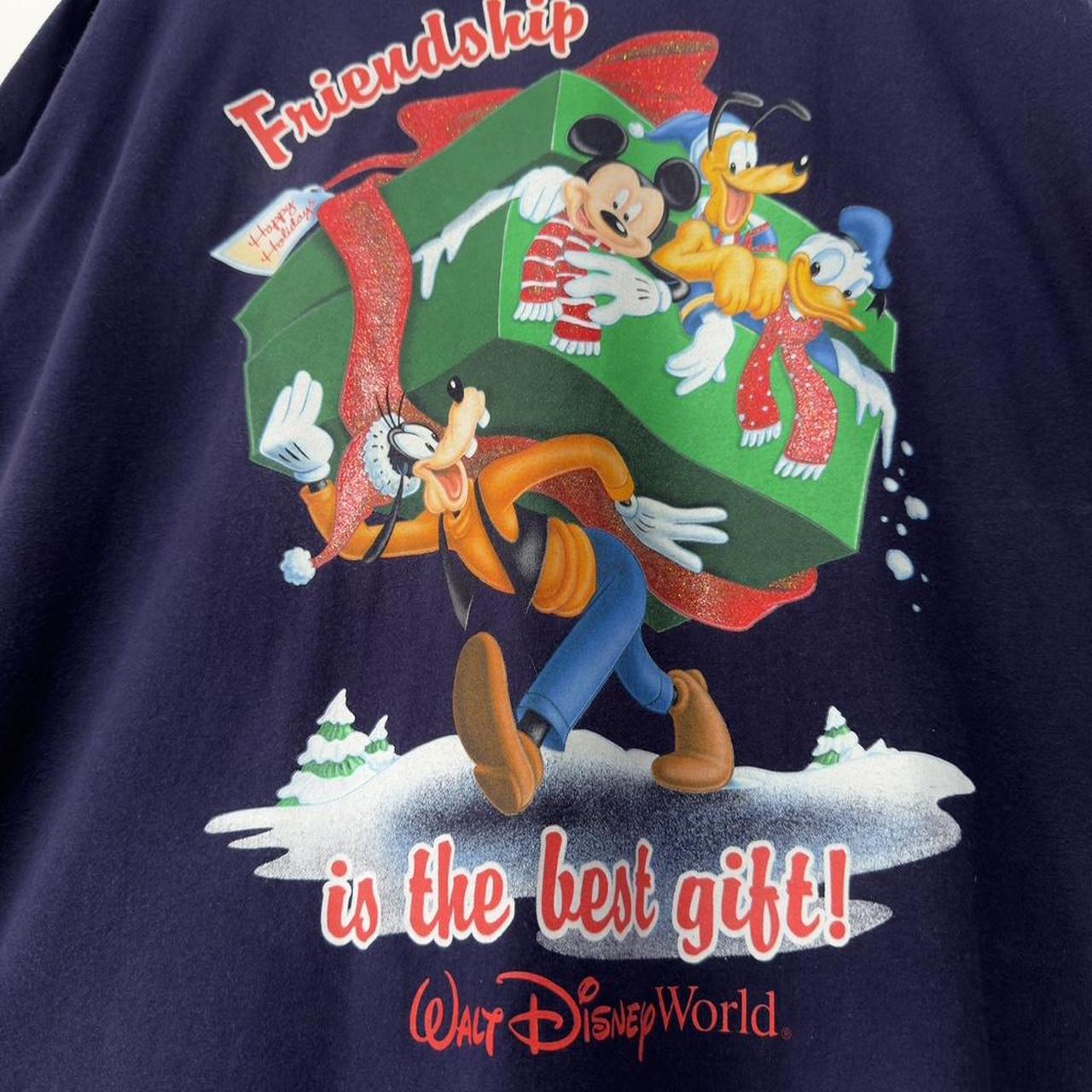 Vintage Walt Disney World Christmas Sleepwear 00s T Shirt (Long XXL)