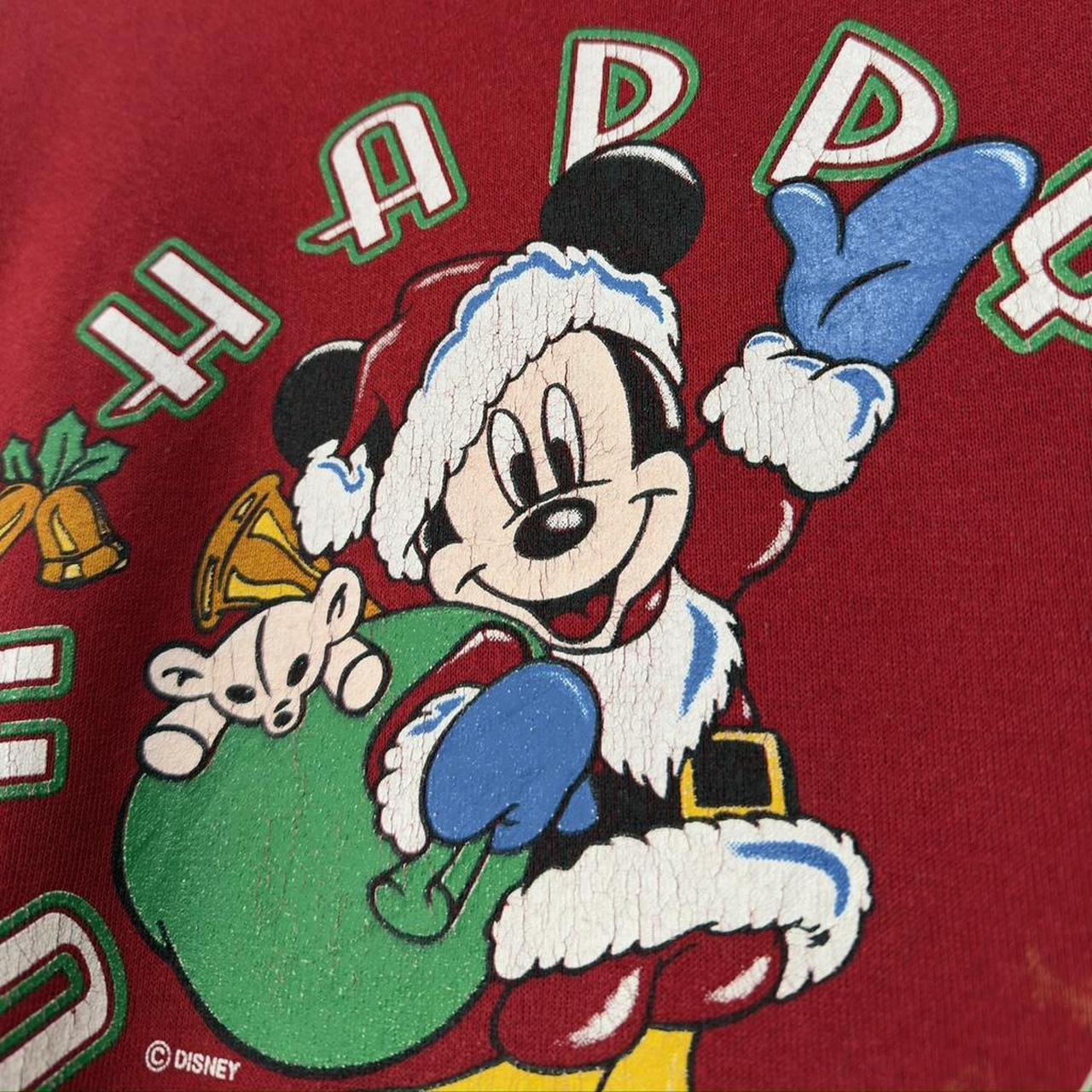 Vintage Mickey Happy Holidays Christmas 90s Sweatshirt (XL)