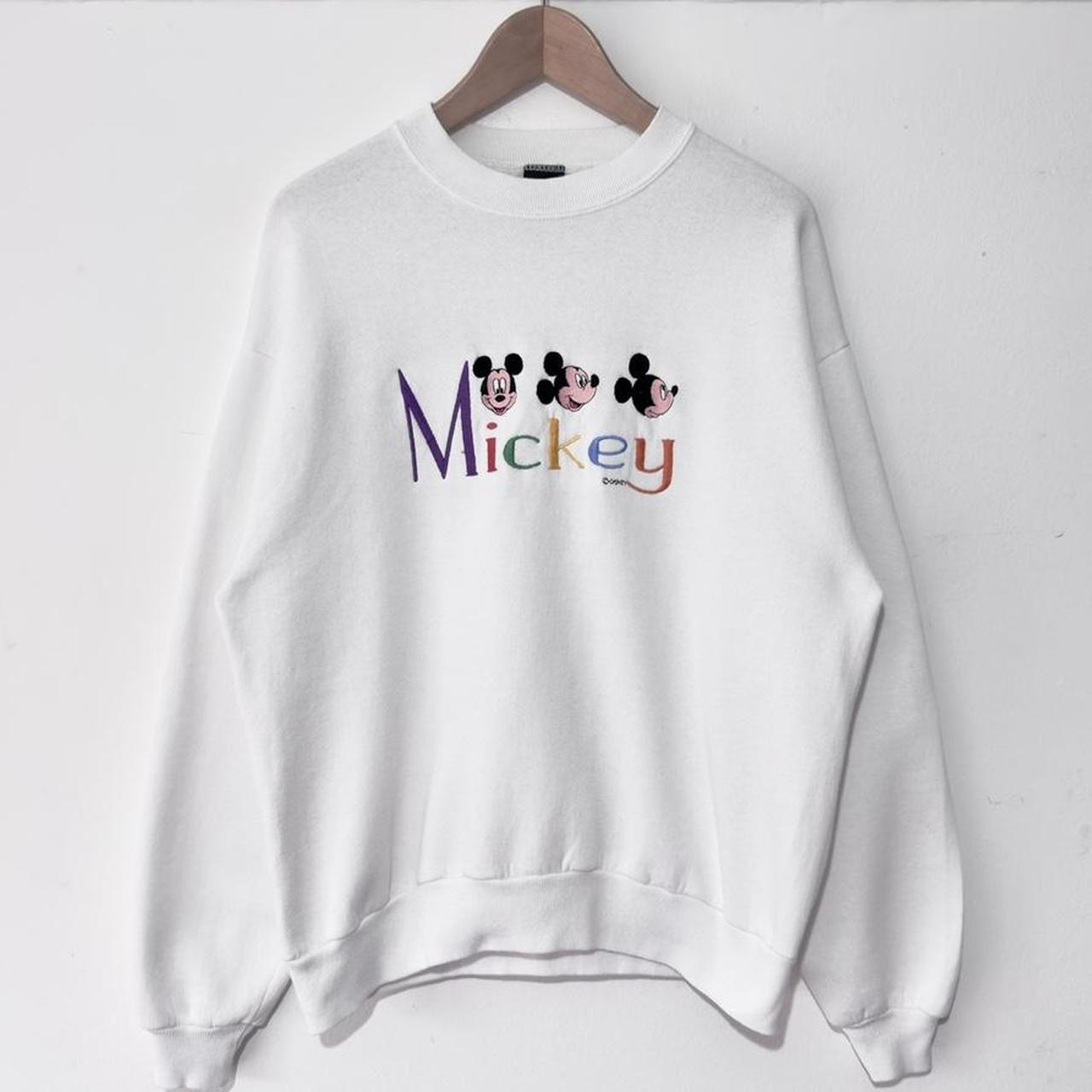 Vintage Mickey Spell Out 90s Sweatshirt (M)