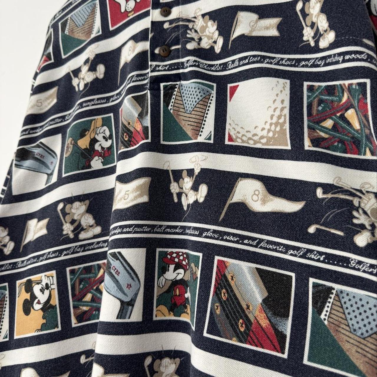 Vintage Mickey Golf Disney 90s Polo Shirt (XL)