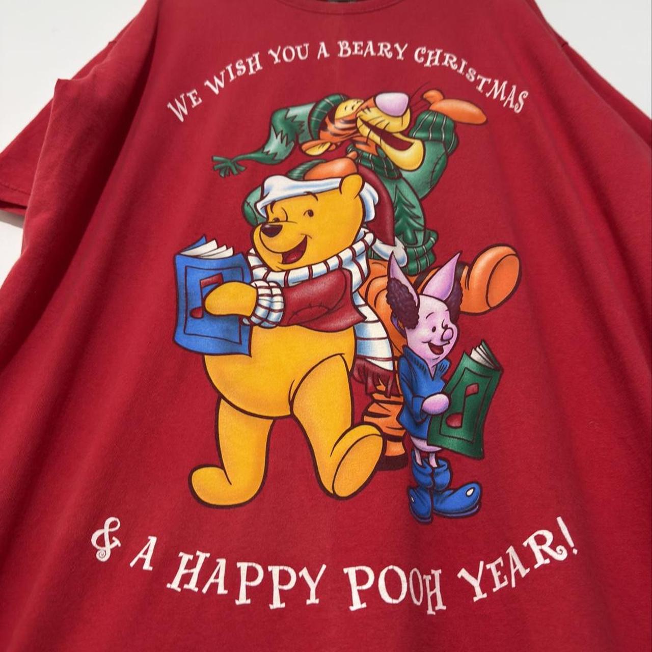 Vintage Pooh & Friends Christmas Carols 90s T Shirt (Long XXL)