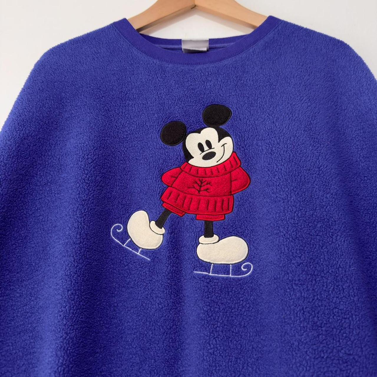 Vintage Mickey Ice Skating 00s Sweatshirt (XXL)