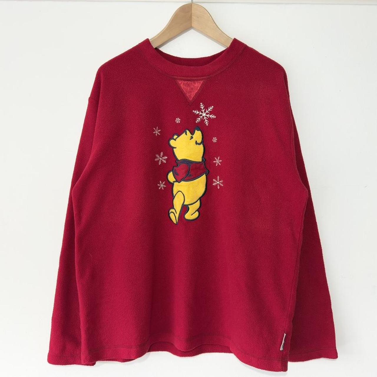 Vintage Winnie the Pooh Snowflakes 00s Sweatshirt (L)