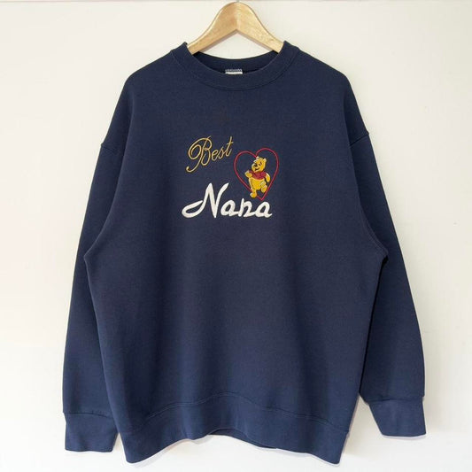 Vintage Winnie the Pooh Best Nana 90s Sweatshirt (L/XL)