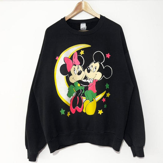 Vintage Minnie & Mickey Moon 90s Sweatshirt (L)