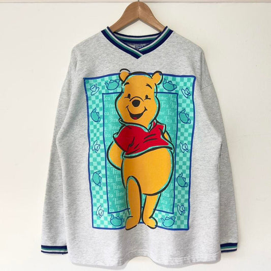 Vintage Winnie the Pooh Tea Time 90s Sweatshirt (L)