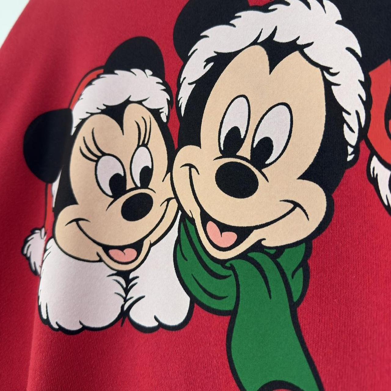 Vintage Mickey & Minnie Christmas Disney World 90s Sweatshirt (L)