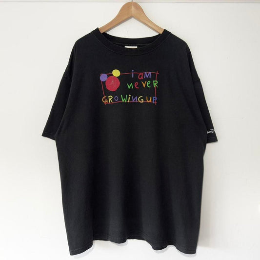 Vintage Walt Disney World I Am Never Growing Up 00s T Shirt (XXL)