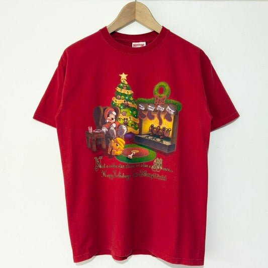 Vintage Walt Disney World Christmas Evening 90s T Shirt (S)