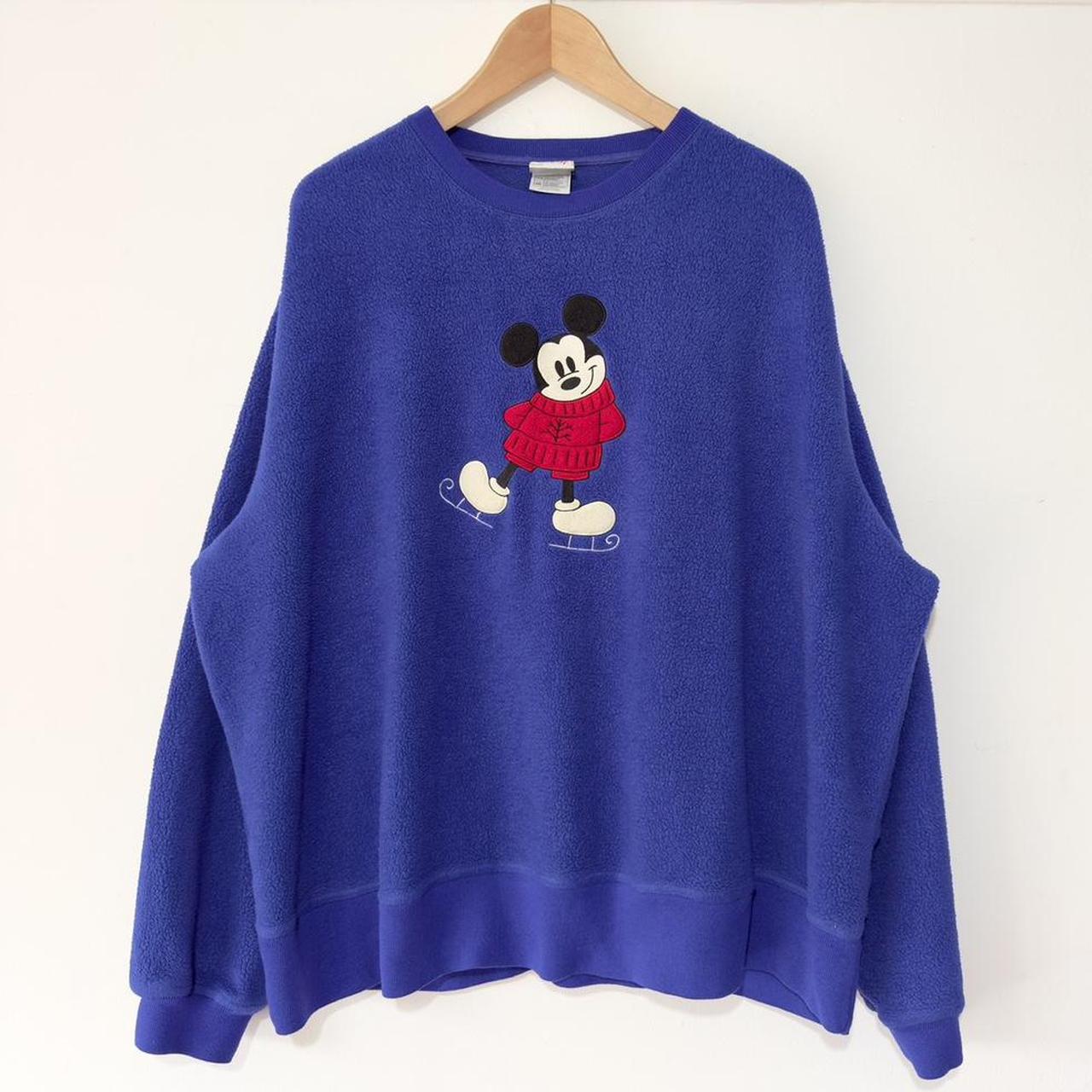 Vintage Mickey Ice Skating 00s Sweatshirt (XXL)
