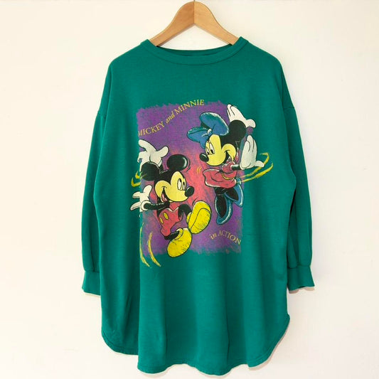 Vintage Dancing Mickey & Minnie 90s Relaxed Sweatshirt (XL)