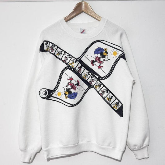Vintage Minnie & Mickey Film Roll 90s Sweatshirt (M)