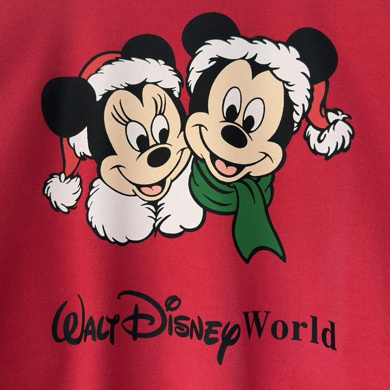 Vintage Mickey & Minnie Christmas Disney World 90s Sweatshirt (L)