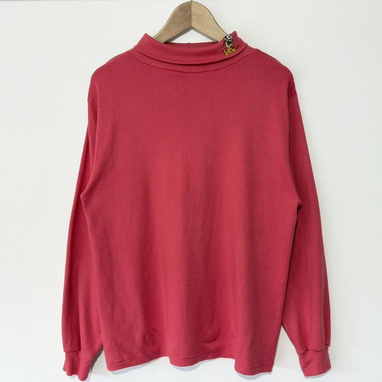 Vintage Mickey & Pluto 90s Roll Neck Long Sleeve (M/L)