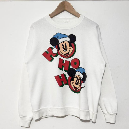 Vintage Mickey & Minnie Ho Ho Ho Christmas 90s Sweatshirt (S)
