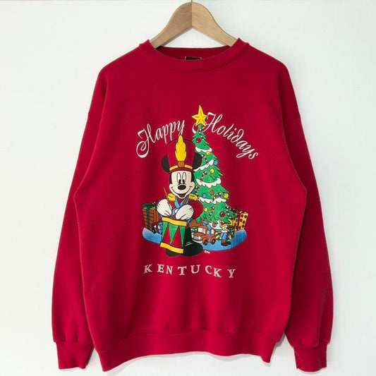 Vintage Mickey Happy Holidays Christmas 90s Sweatshirt (M)