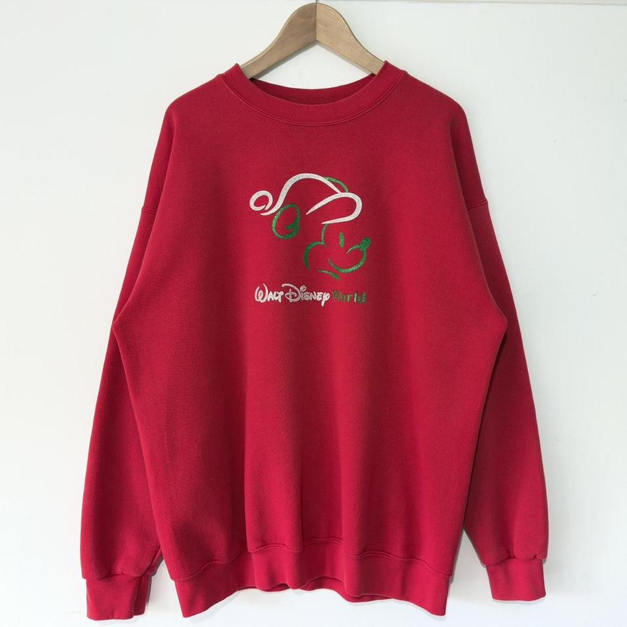 Vintage Walt Disney World Santa Mickey 00s Sweatshirt (XL)