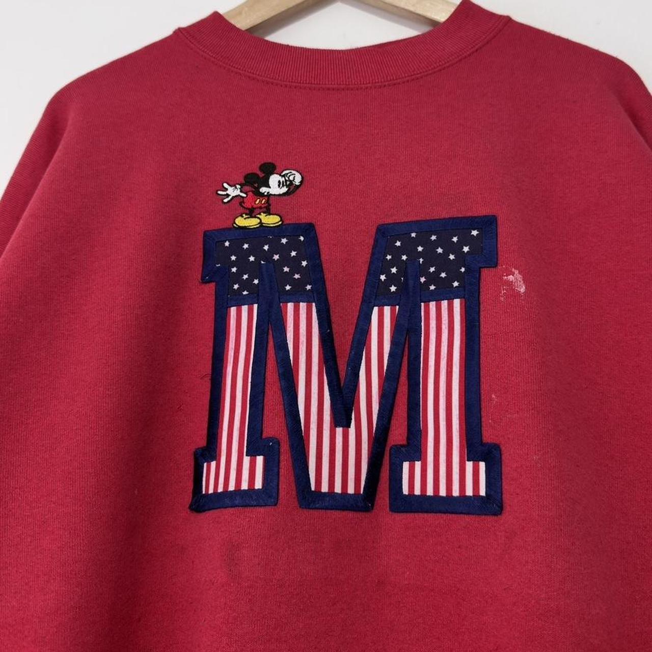 Vintage Mickey Mouse USA Distressed 90s Sweatshirt (L)
