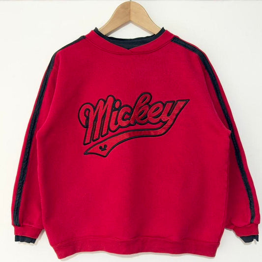 Vintage Mickey Spell Out 90s Sweatshirt (Boxy S)