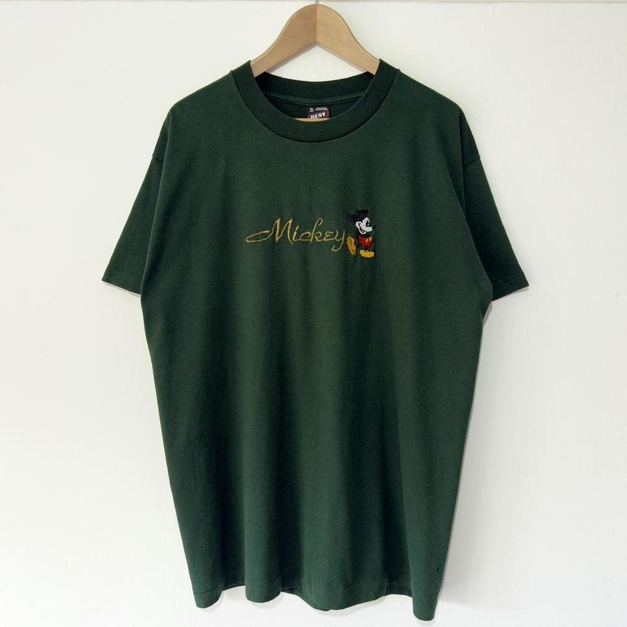 Vintage Mickey Embroidered 90s T Shirt (XL)