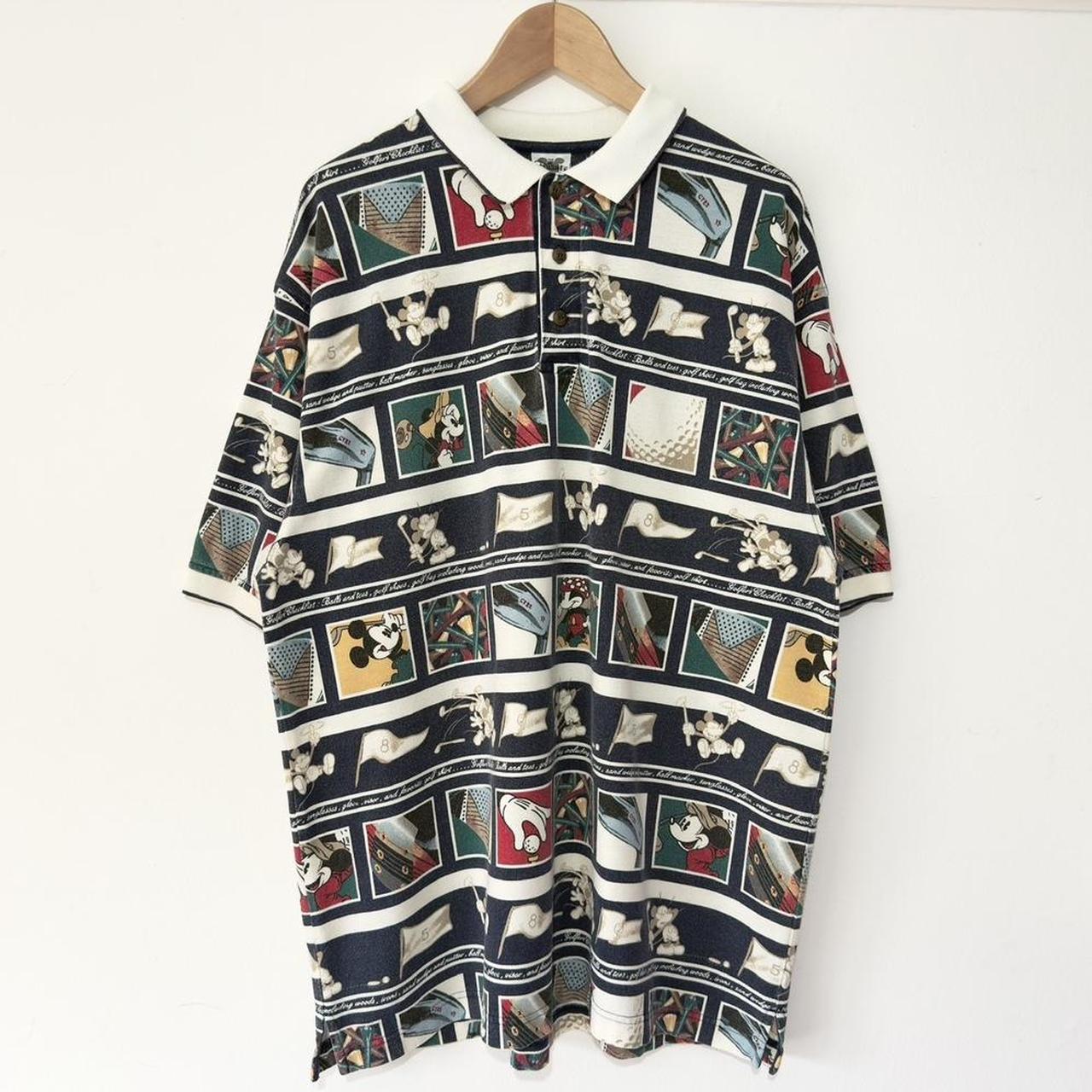 Vintage Mickey Golf Disney 90s Polo Shirt (XL)
