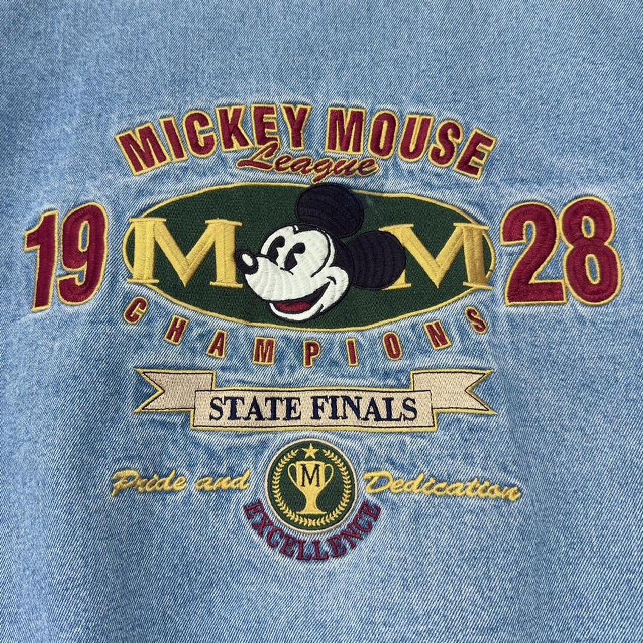 Vintage Mickey Mouse Denim Bomber 90s Jacket (S)