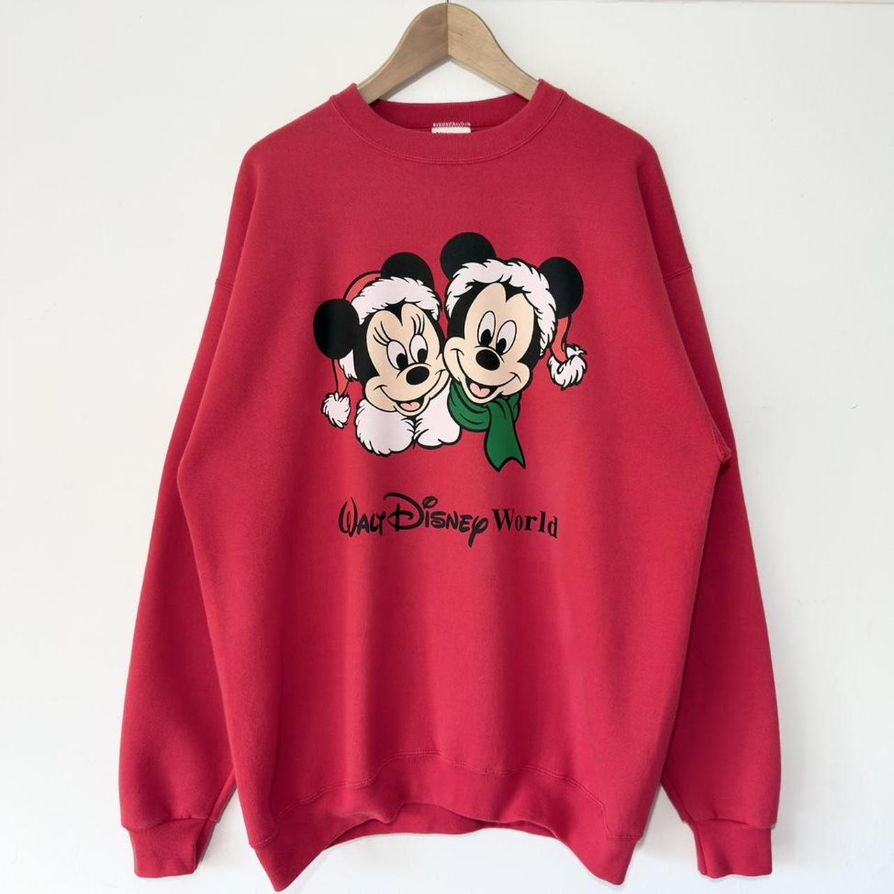 Vintage Mickey & Minnie Christmas Disney World 90s Sweatshirt (L)