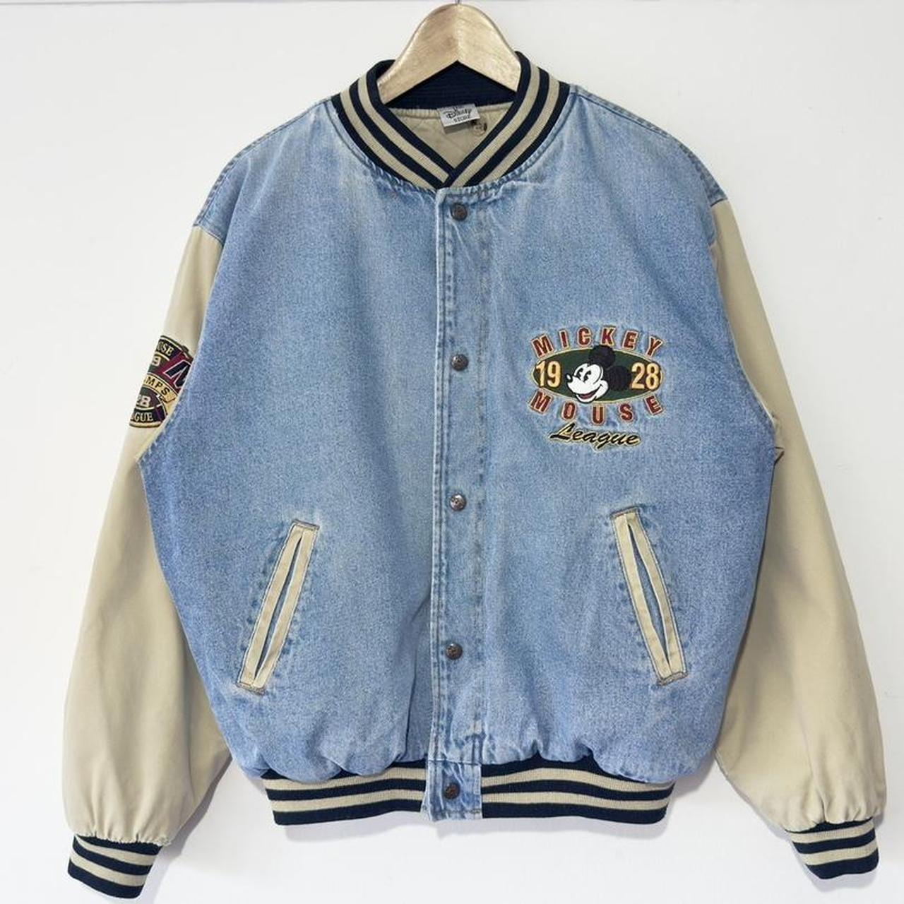 Vintage Mickey Mouse Denim Bomber 90s Jacket (S)