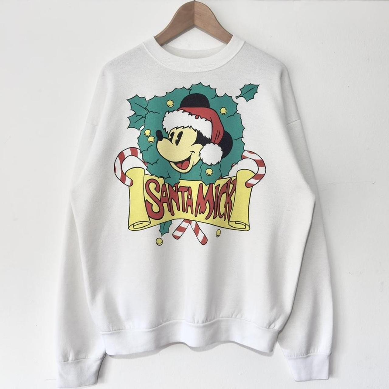 Vintage Santa Mickey 90s Sweatshirt (L)