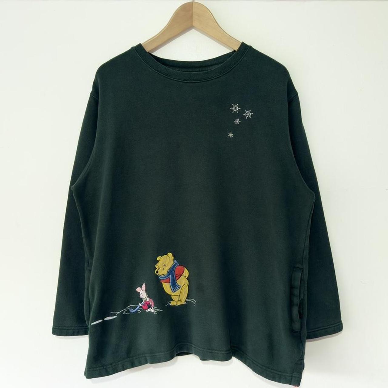 Vintage Pooh & Friends Snowy Footsteps 00s Sweatshirt (L)
